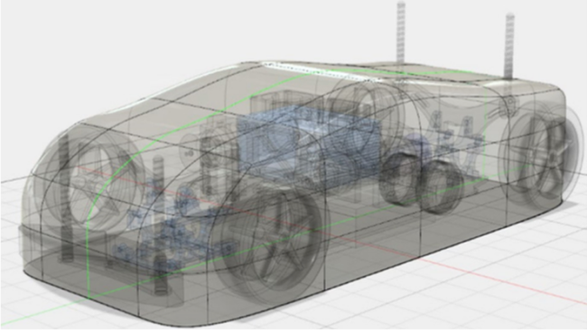 Hydrogen Fuel cell stack RC car